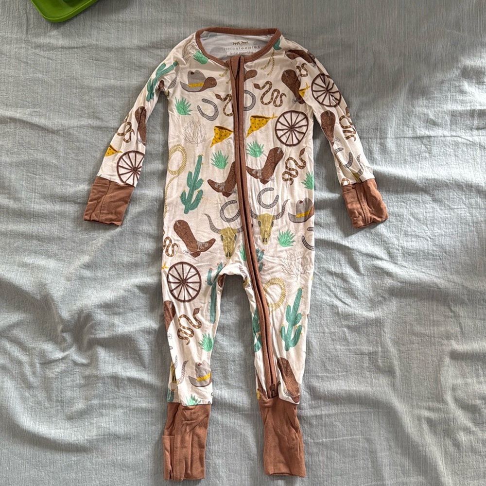 Little Sleepies Ready to Rodeo Bamboo Viscose Zippy - 6-12 months
